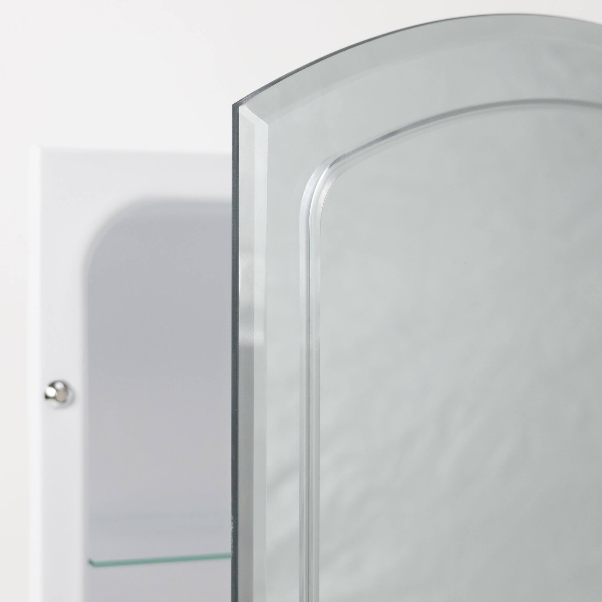 Head West Beveled Arched 16" x 30" Recessed Medicine Cabinet Accent Vanity Mirror